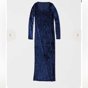 NWT! Simone Wild Crushed Velvet Long Dress